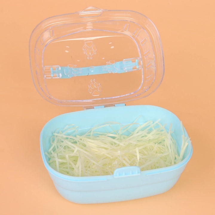 VISALY Portable Small Pet Supplies Carrying Box Hamster Takeaway Transport Cage for Outdoor Travel