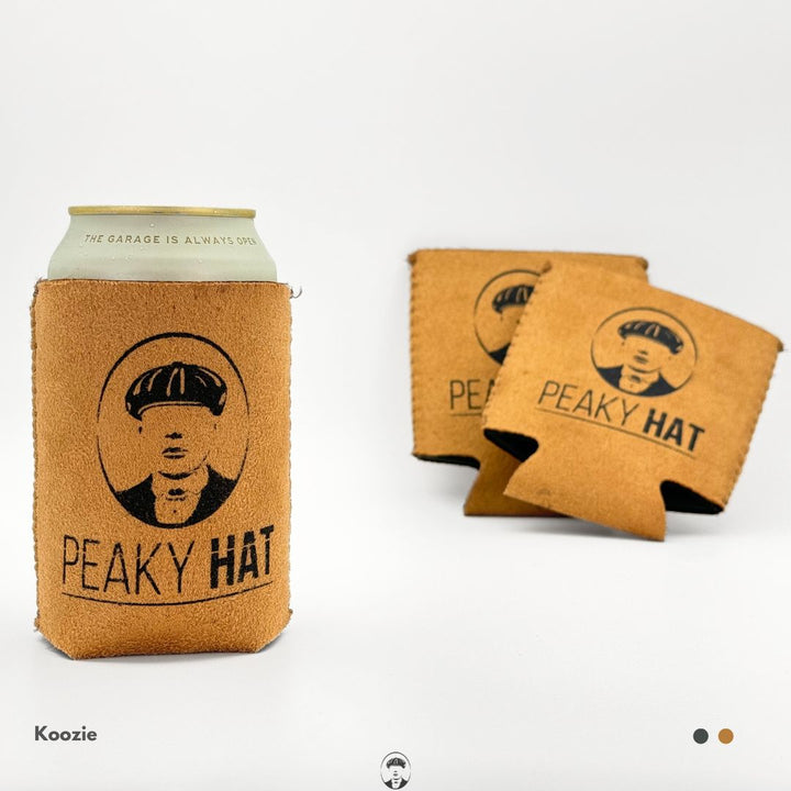 Peaky Hat Suede(ish) Koozie