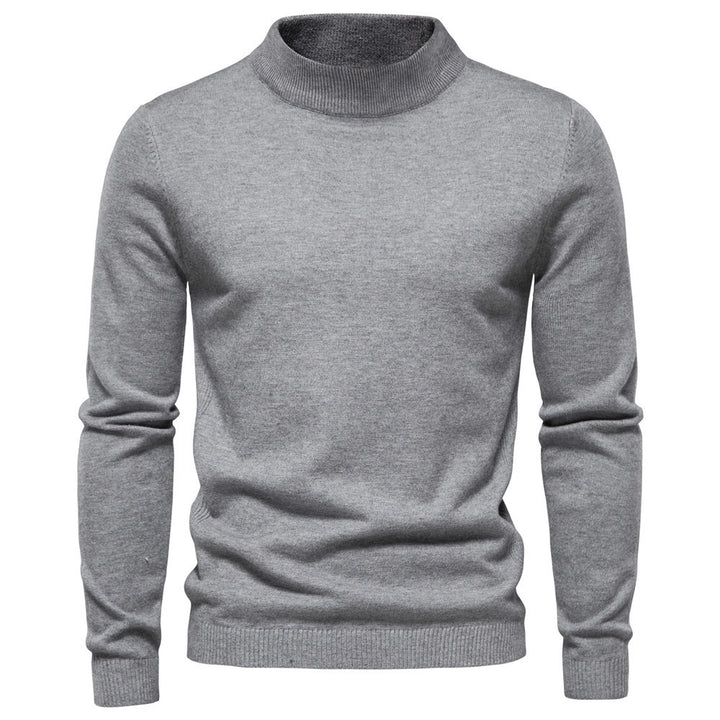 Mid-collar Slim Fit Men's Sweater Men's Multi-color