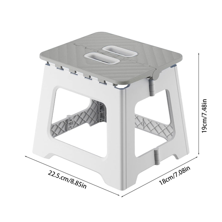VANLOFE Foldable Step Stool for Adults, Portable Plastic Small Step Stool – Lightweight Compact Small Stool for Camping, Outdoor, Home, Low Stool with Non-Slip Base, Supports 250lbs, Easy Storage