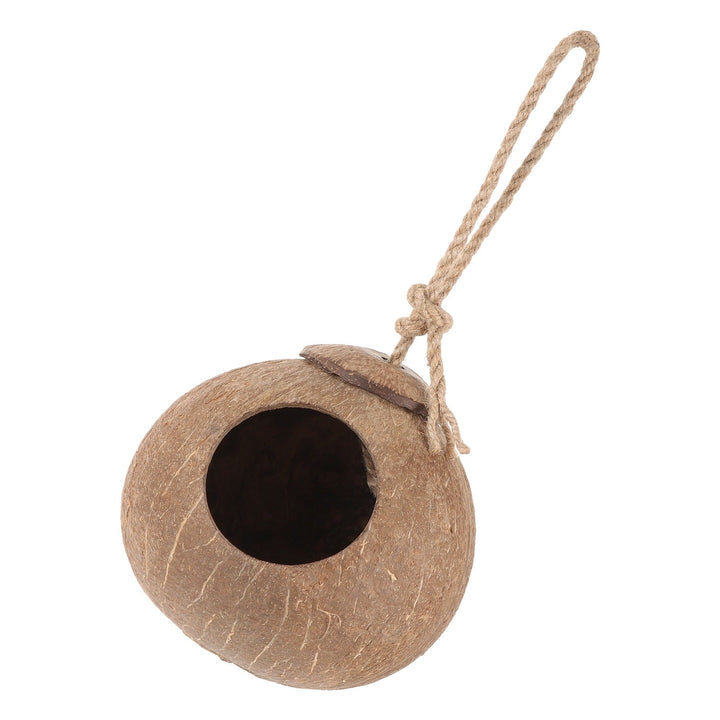 MUSEYA warm bird nest hammock Bird Hanging Hammock Light Brown Resting Place Indoor Use 1Pcs