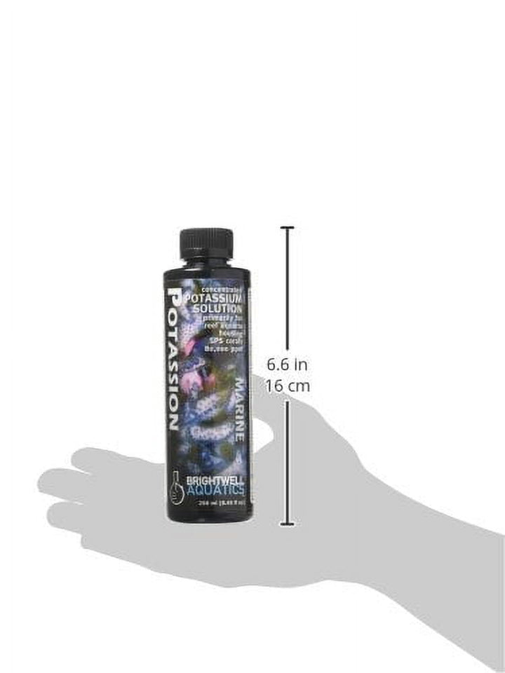 Brightwell Aquatics Potassion - Liquid Potassium Supplement for Marine Reef Fish Aquariums 500-ml