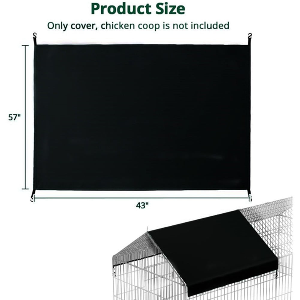 For Large Chicken Coop Cover 57x43in Waterproof Oxford Shade Cloth Protection