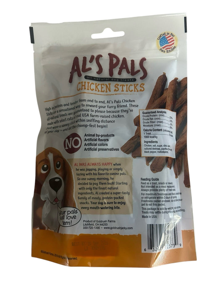 Al's Pal All Natural Dog Treats Bundle - Al's Pals Chicken Sticks 7.8 oz, Al's Pals Beef Sticks 7.8 oz, Al's Pals Pork Sticks 7.8 oz, bundled with Eselect Bag Clip