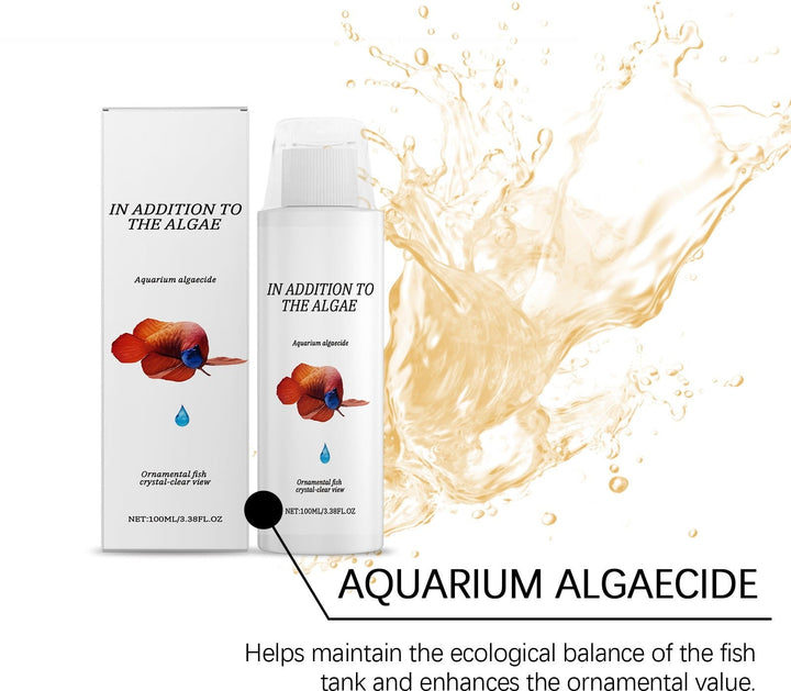 100ml Aquarium Algaecide & Water Cleaner for Fish Tanks | Reduces Sludge, Controls Algae Growth, Purifies Water – Safe for Freshwater & Saltwater
