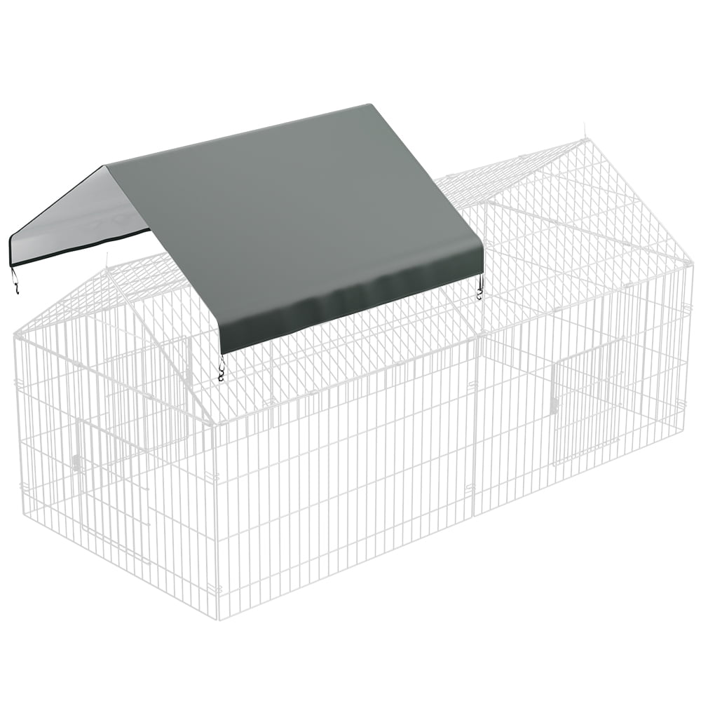 Chicken Coop UV Protection Waterproof Cover for Wire Crates, DOMIPET Cage Yard Kennel Outdoor Protection