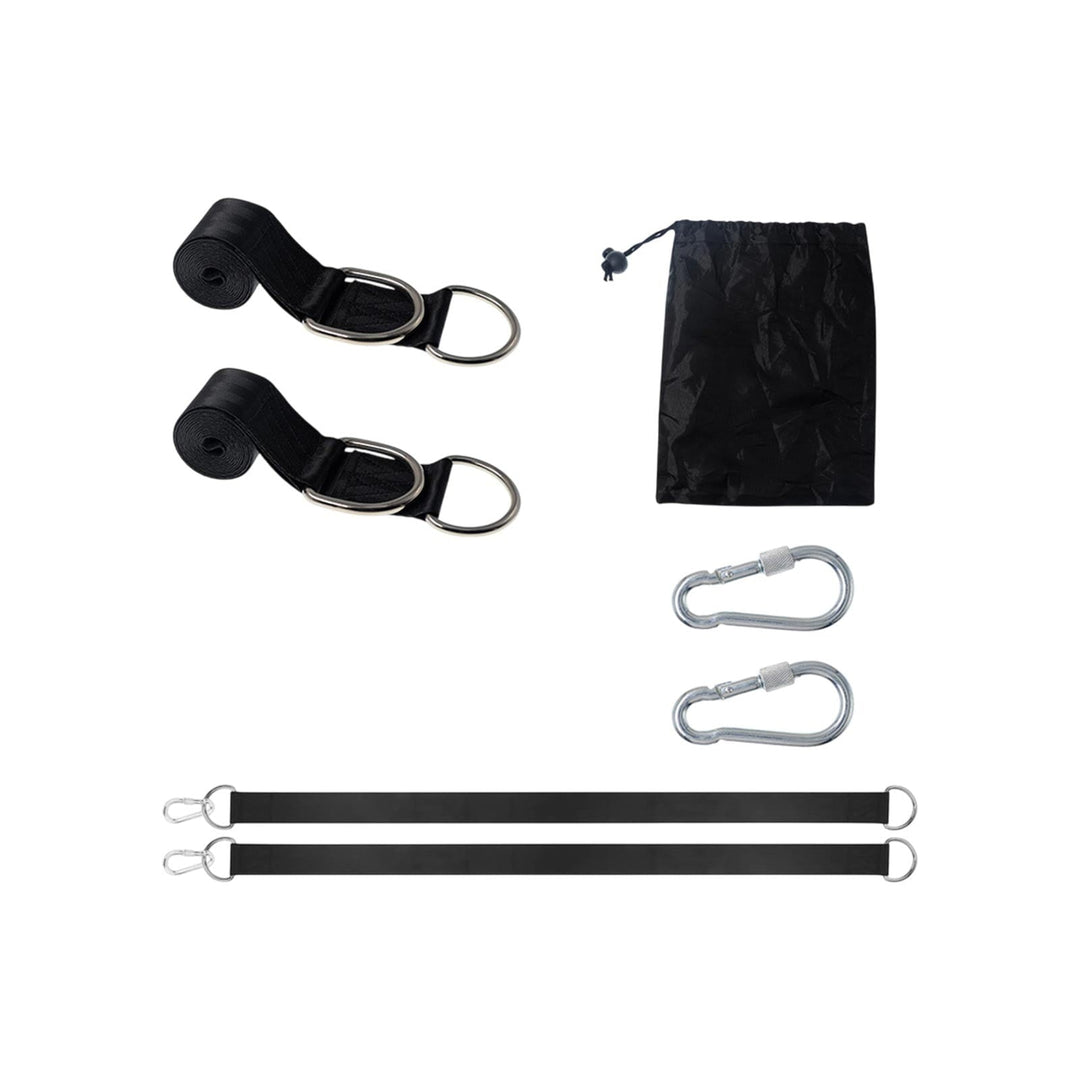 YanYan Outdoor Camping Strap Set, High Strength Polyester Hammock Straps, Adjustable Metal Rings, Easy Setup, Wide & Stable Design, Versatile for Backyard, Hiking, Compact & Portable, 2 Straps