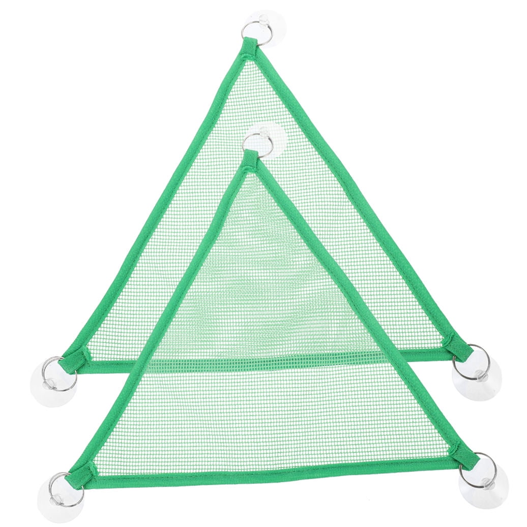 RENACLIPY Pet Hammock for Cage Good Air Permeability Green 2Pcs