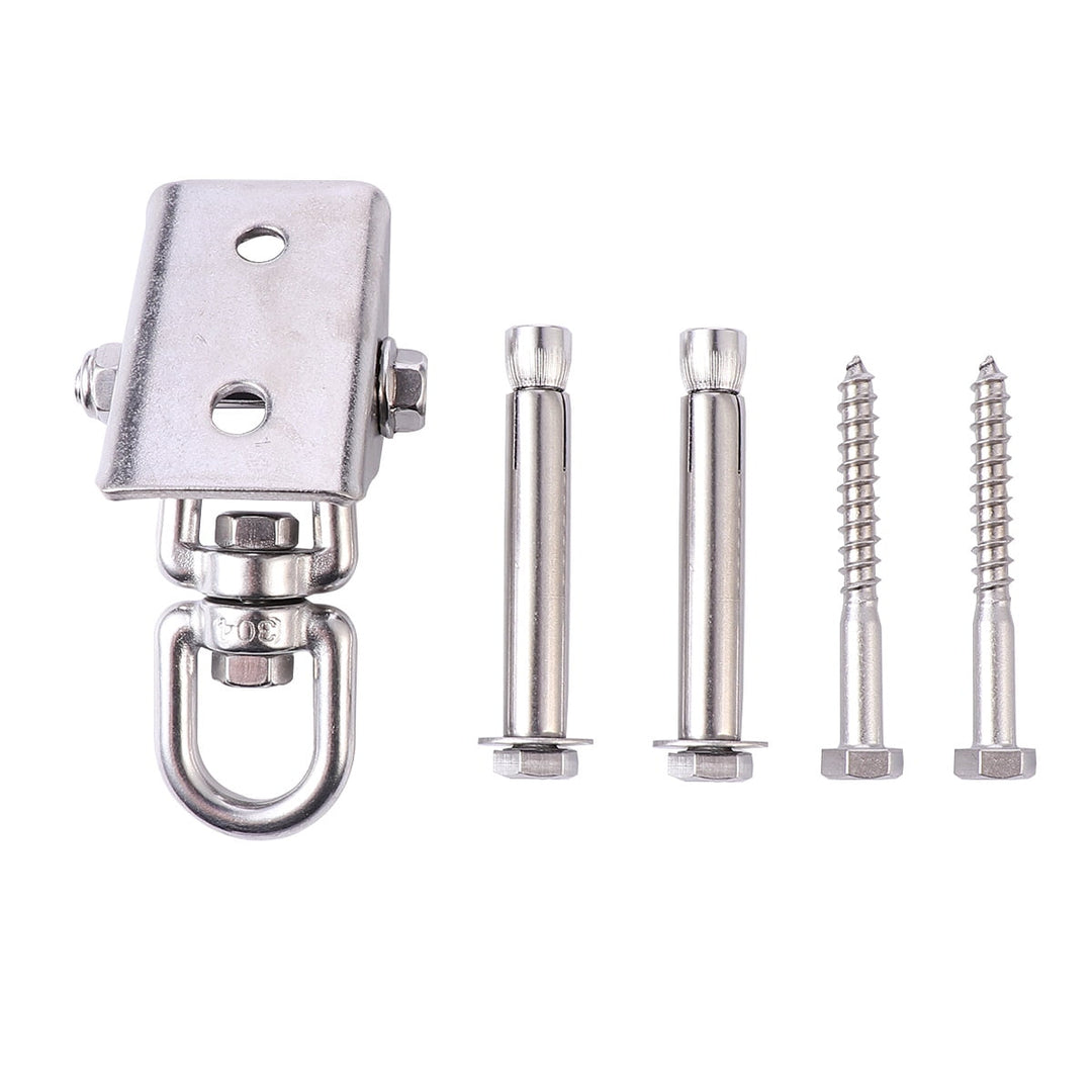 Toddmomy 360 Swivel Swing Hanger Heavy Duty Hammock Hanging Kit 1 Set Stainless Steel for General Users
