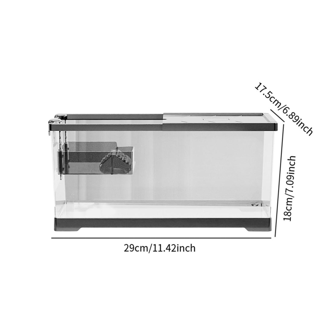 SiaBiced Turtle Tank Aquarium Tortoise Enclosure Starter Kit Hideout Reptile Tank with Basking Aquatic Terrarium for Breeding M w and Lid