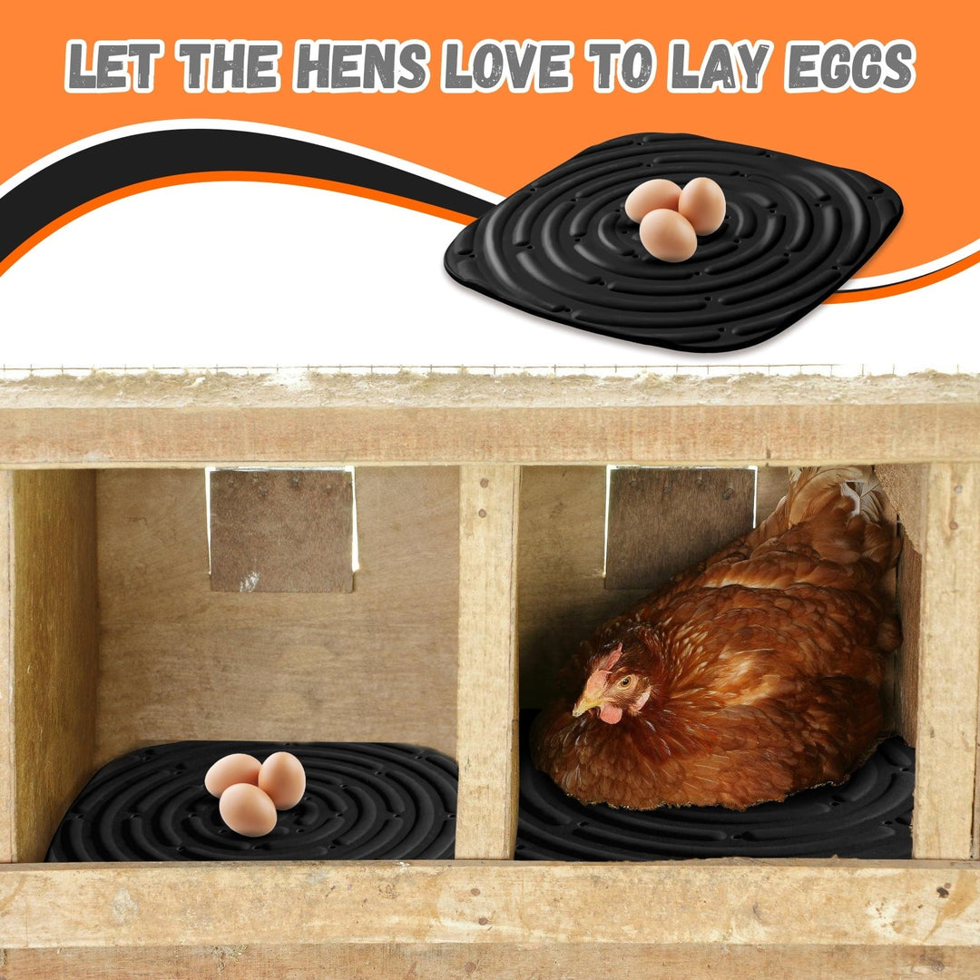 Rechale 8 Pack Washable Chicken Nesting Pads for Laying Eggs, Nesting Pads for Chicken Coop, Nesting Box Pads for Chickens, Durable Chicken Bedding for Coop, Poultry Nest Box Pads for Chickens