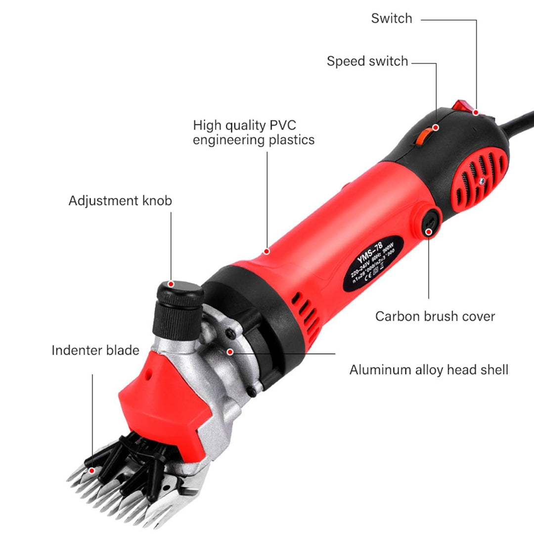 Sheep Shears 900W 6 Speeds Professional Electric Sheep Clippers, Alpacas, Goats and Thick Coat Animals, Farm Livestock Grooming Kit