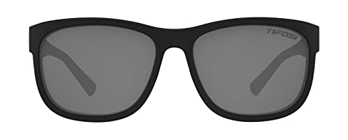 Tifosi Optics Swank XL Sunglasses (Satin Vapor, Smoke Lens with Red Mirror)