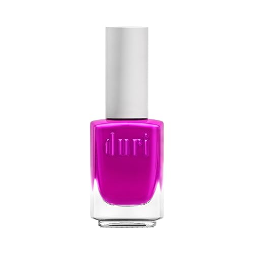 duri 791 Berry Margarita - Neon Purple Nail Polish, Semi Matte, Fast Drying, 0.45 Fl Oz