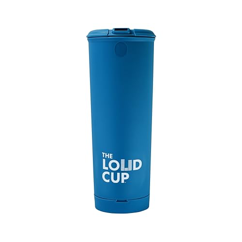 The LoudCup 20 oz Tumbler + Integrated Stadium Horn (Bluejay Blue) - Reusable Water Bottle for Sports Fans - Worlds Loudest Cup for Noisy Fans on Game Day & Tailgating