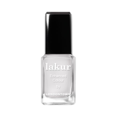 LONDONTOWN lakur Nail Polish - Chip-Resistant, Non-Toxic, Conditions & Hydrates Nails Shimmery Silver Glitter