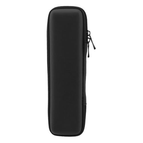 Warmhm EVA Hard Shell Stylus Pen Case Portable Protective Storage for Pencil Charging Cables Headphones Easy Access Zipper Closure Scratch-resistant Organizer for Electronic Accessories Black