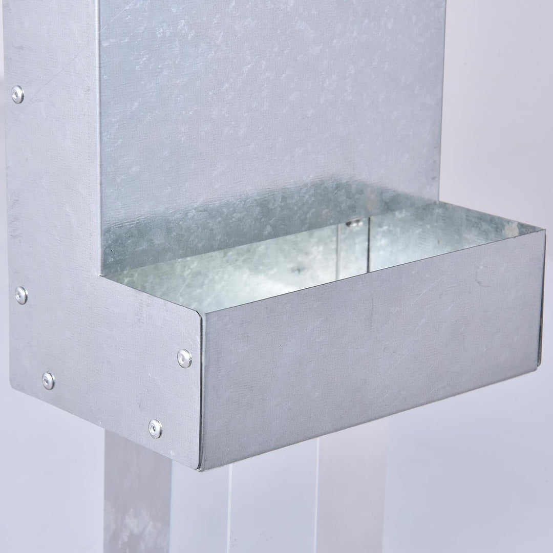 Serenable Chicken Feeder Food Container Versatile Supplies Easy Installation Coop Dispenser Grit Feeder for Farm Animals Chook Hen Duck