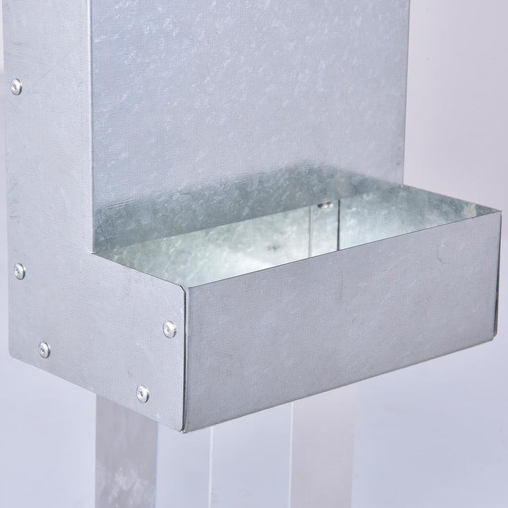 Serenable Chicken Feeder Food Container Versatile Supplies Easy Installation Coop Dispenser Grit Feeder for Farm Animals Chook Hen Duck