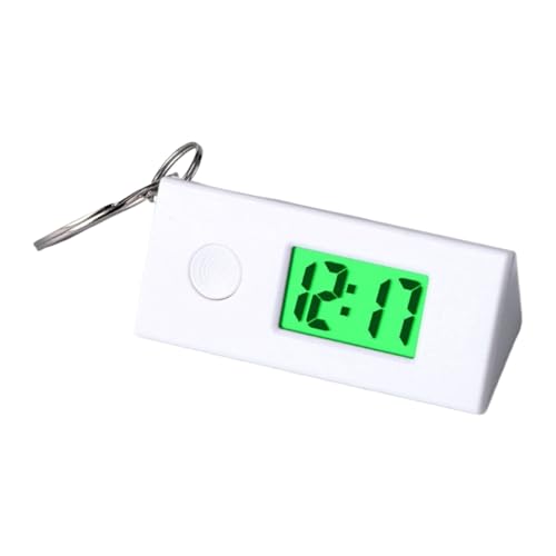 Keychain Clock - 5.6x2.1x2.3cm Pocket Watch Clip, Lightweight Electronic Timepiece | Dynamic Activity Student Sports Accessory For Teens Adults Kids Portable Mini Digital Keyring Watch Gadget