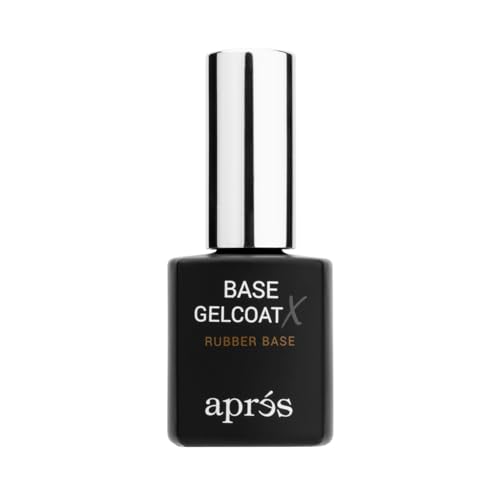 APRÉS Base Gelcoat X - 15ml - Scratch Resistant Rubberized Soft Gel Nail Polish Soak Off Base Coat