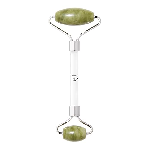 e.l.f. SKIN Jade Roller, Facial Roller to Massage & Destress Skin, Gently Massages, Soothes & Boosts Skin’s Vitality