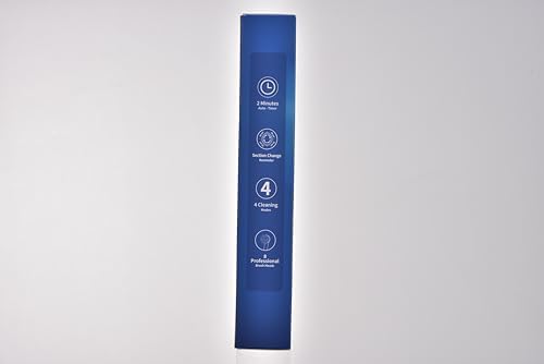 Rotating Electric Toothbrush for Adults with 8 Brush Heads (2 Types), 4 Modes Deep Clean Electric Toothbrush with Rechargeable Power and 2 Min Smart Timer (1- Black, p1)