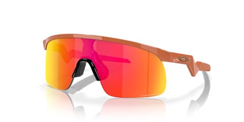 Oakley Youth OJ9010 Resistor Rectangular Sunglasses, Ginger/Prizm Ruby, 23 mm