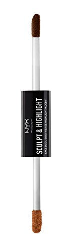 NYX Professional Makeup Sculpt & Highlight Face Duo, Espresso/Honey, 0.34 Ounce