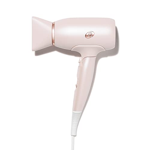 T3 Afar Lightweight Travel-Size Hair Dryer with Auto Dual Voltage, Folding Handle, Fast Drying, Lightweight and Ergonomic, Frizz Smoothing, Multiple Heat and Speed Combinations