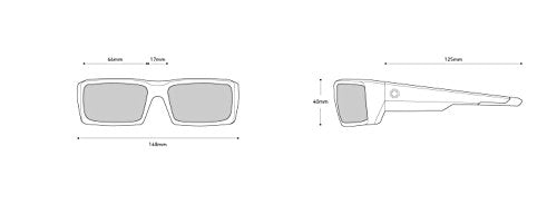 Spy Optic General Wrap Sunglasses, True Timber/Happy Gray/Green Polar, 1.5 mm