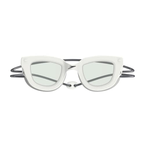 Speedo Unisex-Child Swim Goggles Sunny G Ages 3-8, White/Grey
