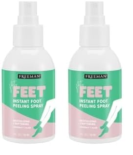 Freeman Flirty Feet Coconut & Aloe Foot Spray | Softening Exfoliating Peel | 4 fl. oz. (Pack of 2)
