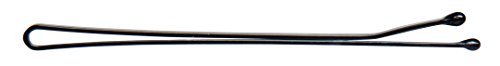 Diane 2.5” Large Black Bobby Pins for Women, Girls, Hairdressing, Salon, Hair Pins with Ball Tips for Securing Updos, Flyaways, 1lb Pack, (Approximately 250 Pins)