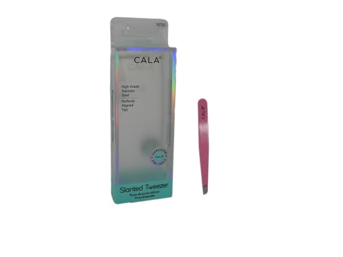 Cala Pro pink slanted tweezers