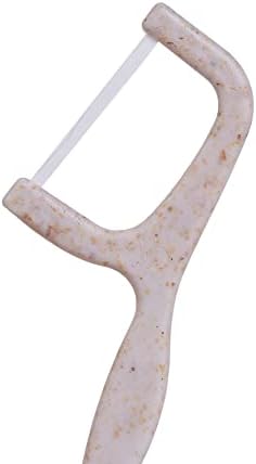 Bleeker and Rowe Biodegradable Individually Wrapped Floss Picks - Eco Friendly Flossers 150 Pack (PTFE Floss)…