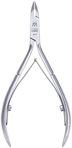 GERMANIKURE Luxury Cuticle Nipper in Leather Case, Double Sharpened, Ethically Made in Solingen Germany