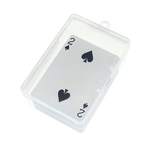 Plastic UNO Card Case Holder Designed for 112Pcs Classic Mattel UNO Card Game, High Capacity Playing Card Case Box Storage (NO Cards) (Set of 2)