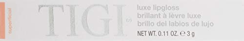 TIGI Cosmetics Luxe Lip-Gloss, Superficial, 0.11 Ounce