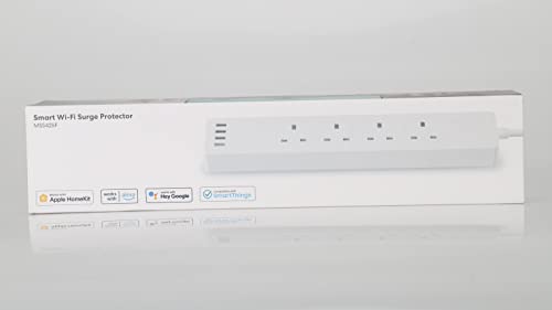 Meross Smart Power Strip, Smart Extension Lead with 20W USB Ports, Compatible with Apple HomeKit, Amazon Alexa, Google Home, and SmartThings, Timer, and Voice/Remote Control, 2.4GHz WiFi, 6ft Cord