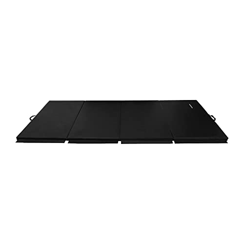 BalanceFrom Fitness 120 x 48 Inch All Purpose Folding Gymnastics Gym Exercise Mat for Yoga, Aerobics, Pilates, and Martial Arts, Black