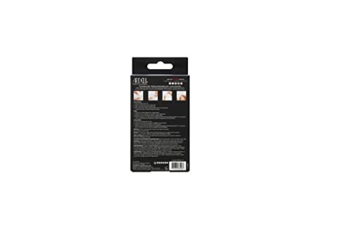 Ardell Nail Addict Press On Nails Artificial Nail Kit - Classic French Tips, Reusable Acrylic Fake Nails, 24 Nails