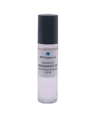 BERGAMOTE 22 For Women & Men Type Hypoallergenic Pure Perfume Body Oil Roll On 1/3oz (10ml) CPS Fragrance Co. Impression made with Pure Essential Oils + Organic Fractionated Coconut Oil