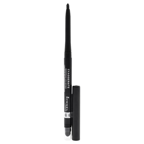 Rimmel London Exaggerate Eye Definer Crayon Waterproof - 263 Starlit Black Eyeliner Women 0.01 oz
