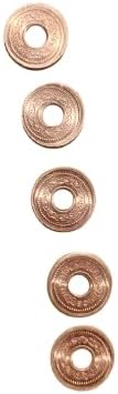 Tambe ka sikka/Copper Coins/Tambe ke Sikke 5 pcs for Pooja, Rituals and Diwali Pooja Pack of 5