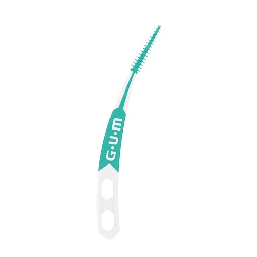 GUM Soft-Picks Advanced, Easy to Use Dental Picks for Teeth Cleaning Health, Disposable Interdental Brushes with Convenient Carry Case, Dentist Recommended Dental Picks, 90 Count (Pack of 3)