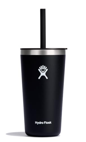 Hydro Flask 20 Oz All Around Tumbler Straw Lid Black