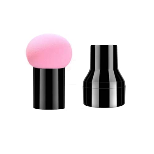 Kddom Dry Wet Dual-Use Mushroom Makeup Sponge Foundation Sponge Powder Puff With Handle Case