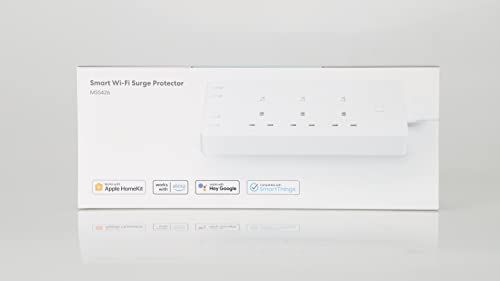 Meross Smart Power Strip, 6 Outlets + 4 USB Ports Smart Extension Lead, Compatible with Apple HomeKit, SmartThings, Amazon Alexa, Google Home, Voice/Remote Control, 6ft Long Crod, 2.4GHz, 3250W