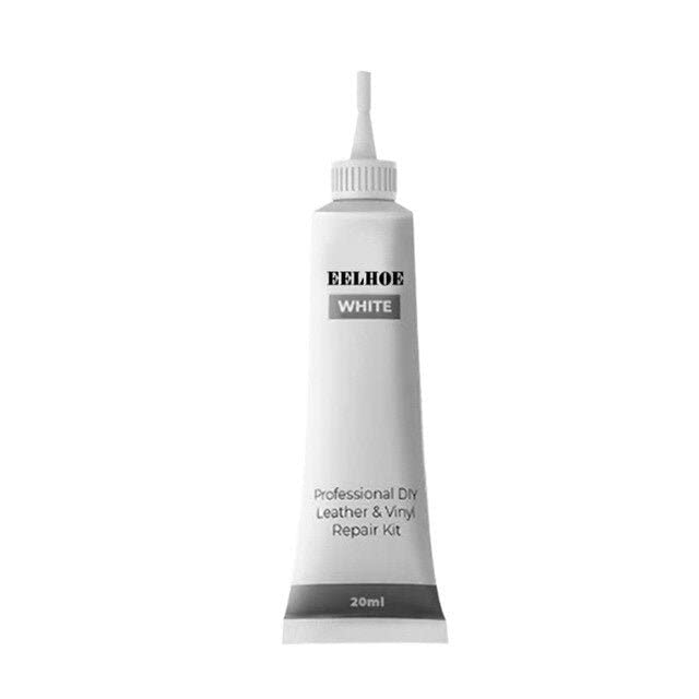Advanced Leather Repair Gel - 2024 New Vinyl Upholstery Repair Kit, Professional DIY Leather Conditioner Restorer, Liquid Leather Repair Cream for Furniture, Boat or Auto Car Seats (White)